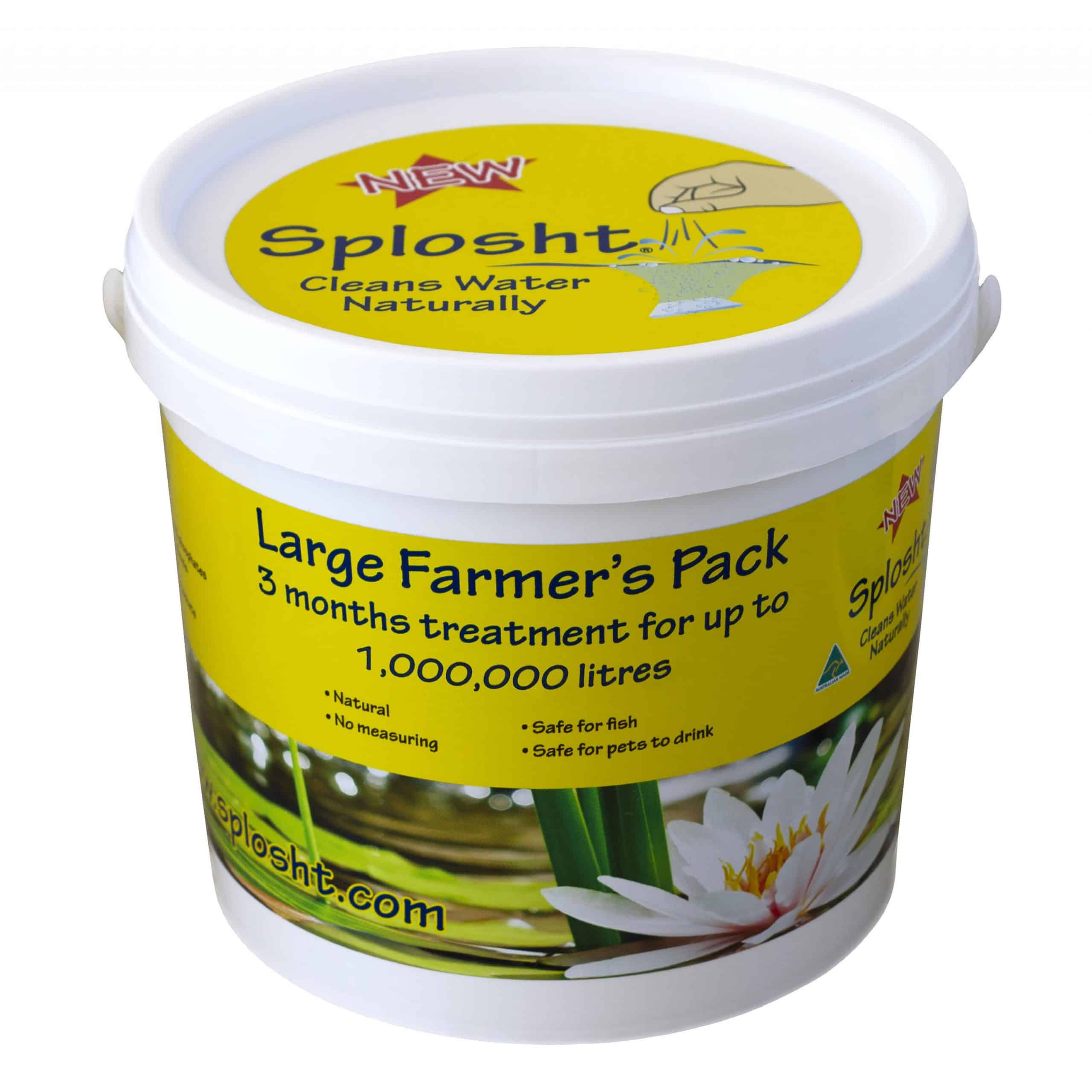 A large pack of splosht for farmers