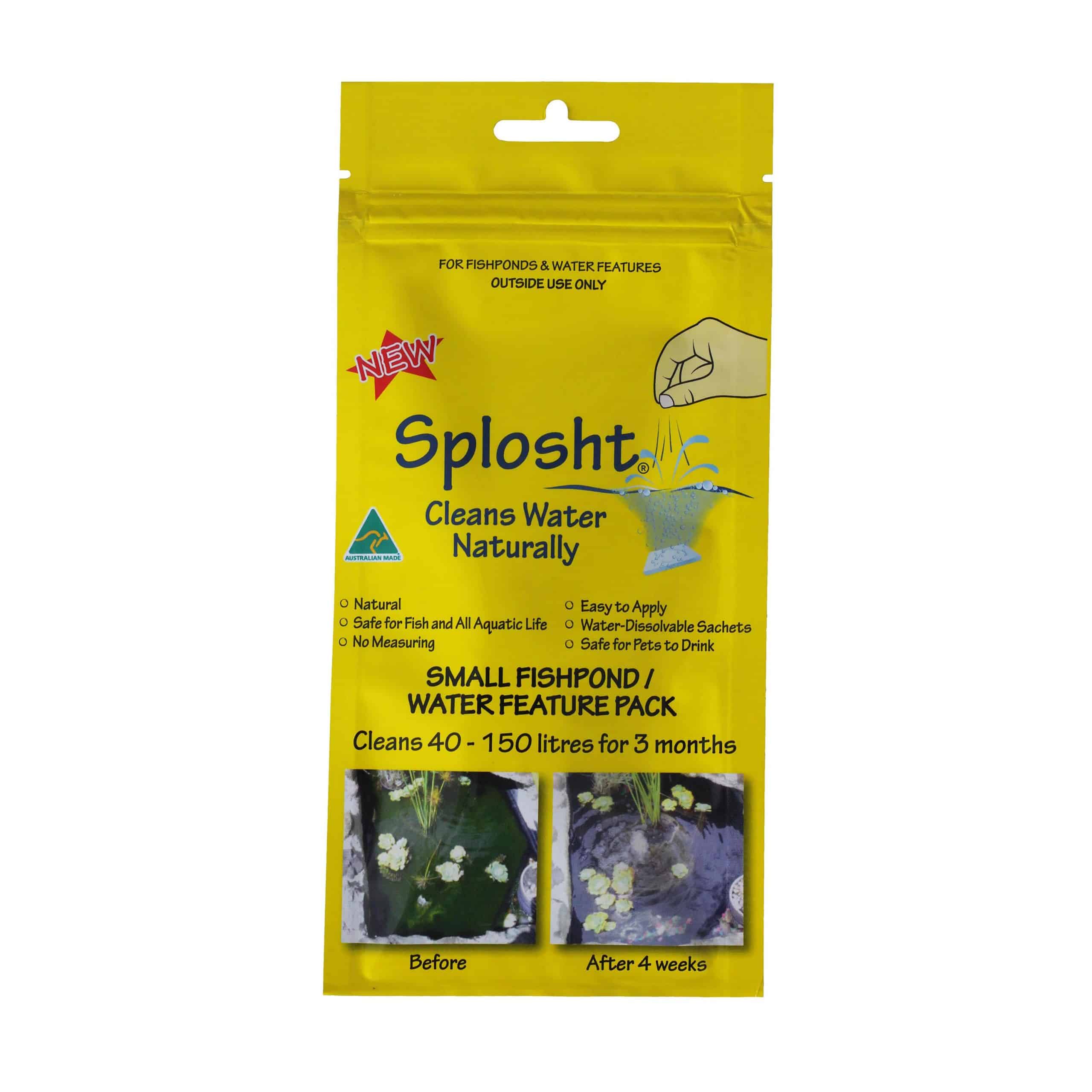 A pack of splosht for small fishponds