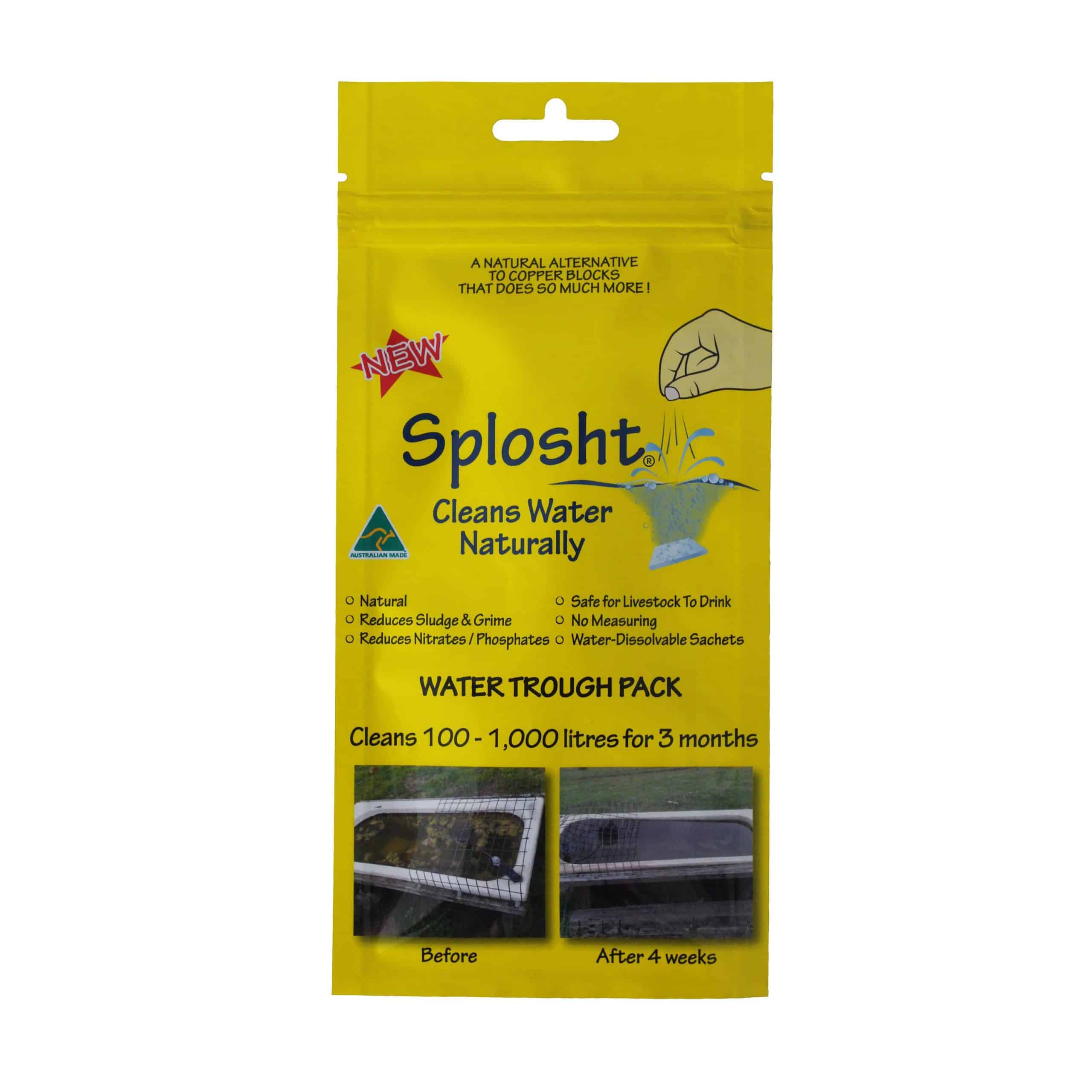A splosht pack for Water Trough