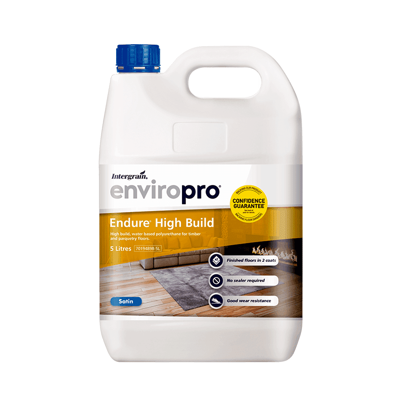Polyurethane for Timber INTERGRAIN Enviropro ENDURE HIGH BUILD 5 Litres