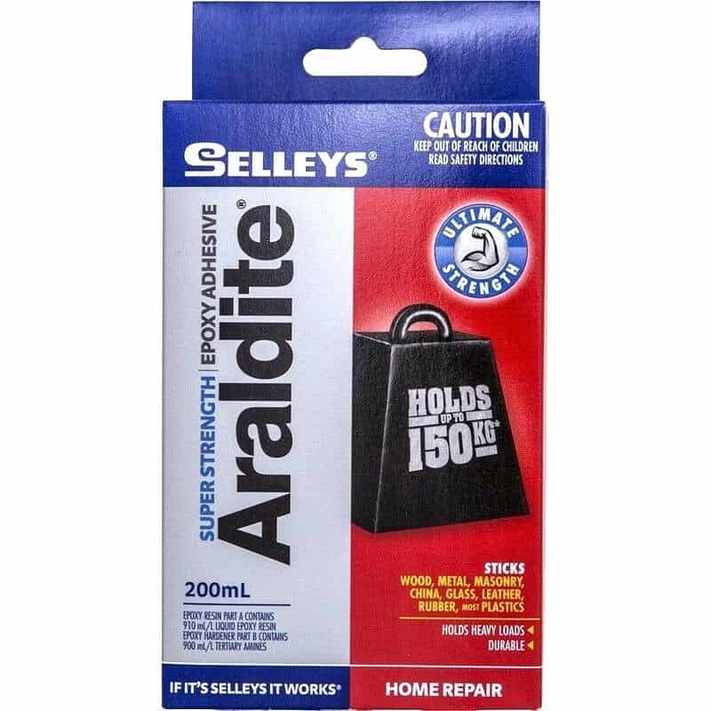 Selleys ARALDITE SUPER STRENGTH Epoxy Adhesive 200ml Holds upto 150kg