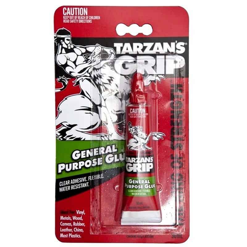 Tarzan's Grip GENERAL PURPOSE GLUE 30ml for Vinyl Metal Wood Canvas Rubber etc