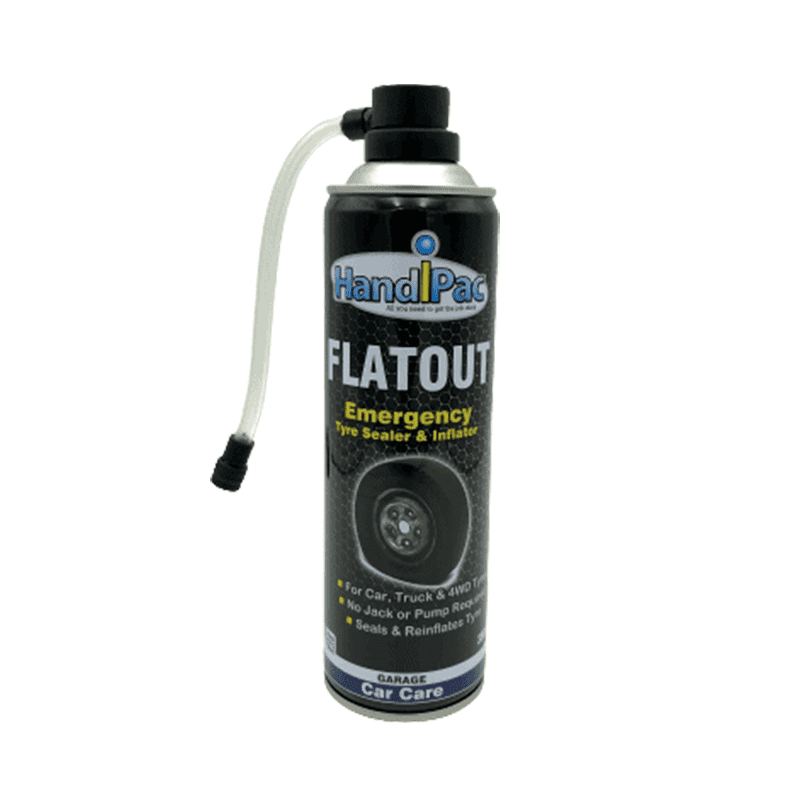 Tyre Puncture Sealer & Inflator HandiPac FLATOUT Aerosol 350g