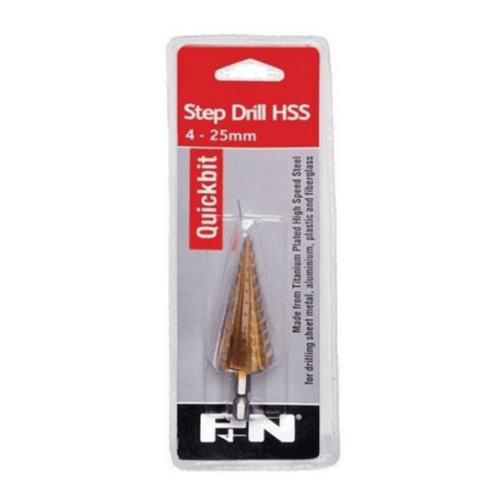 Step Drill 4-25mm 11 Steps P&N Quickbit